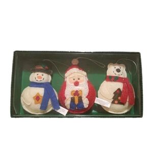 Vtg NIB Felt Christmas Ornaments Russ Berrie Barnes And Noble B Dalton Exclusive